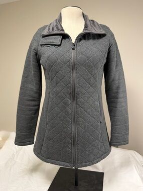 The North Face Women's Quilted Charcoal Zip Jacket